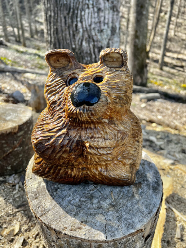 Buddha Bear woodcarving