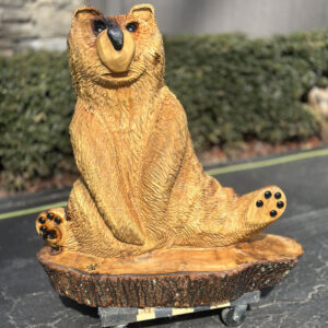 Kickin' Back Chainsaw Bear Carving